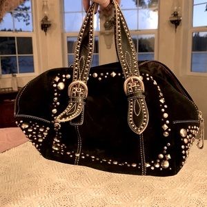 Black Suede purse